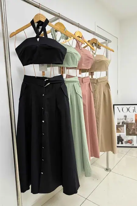 Conjunto Longo Saia